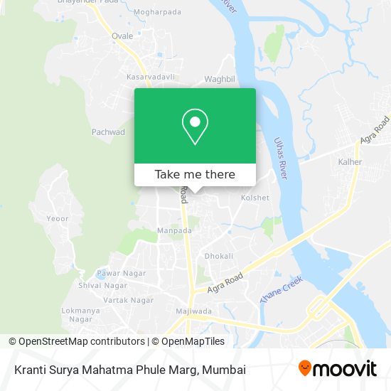 Kranti Surya Mahatma Phule Marg map