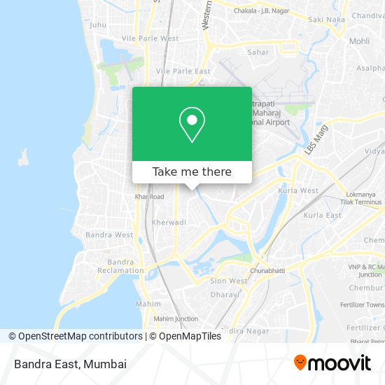 Bandra East map