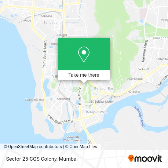 Sector 25-CGS Colony map