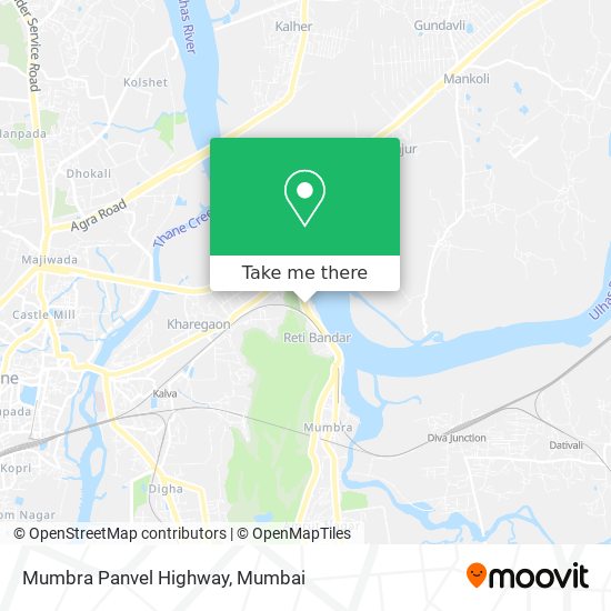 Mumbra Panvel Highway map