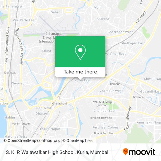 S. K. P. Walawalkar High School, Kurla map