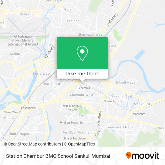 Station Chembur BMC School Sankul map