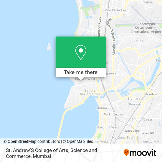 St. Andrew’S College of Arts, Science and Commerce map