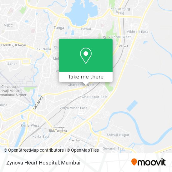 Zynova Heart Hospital map