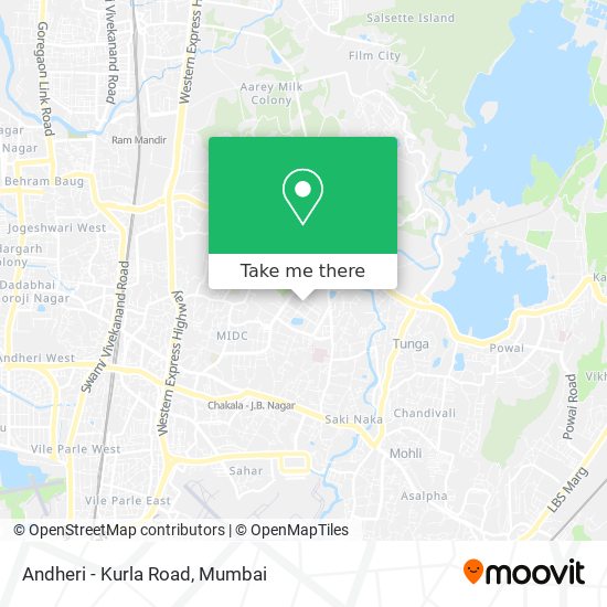 Andheri - Kurla Road map