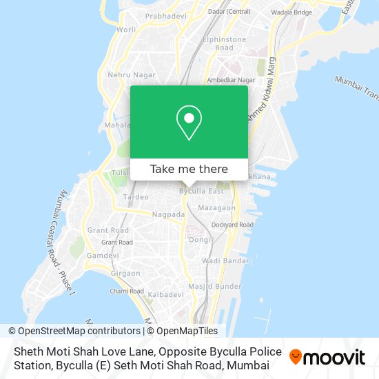 Sheth Moti Shah Love Lane, Opposite Byculla Police Station, Byculla (E) Seth Moti Shah Road map