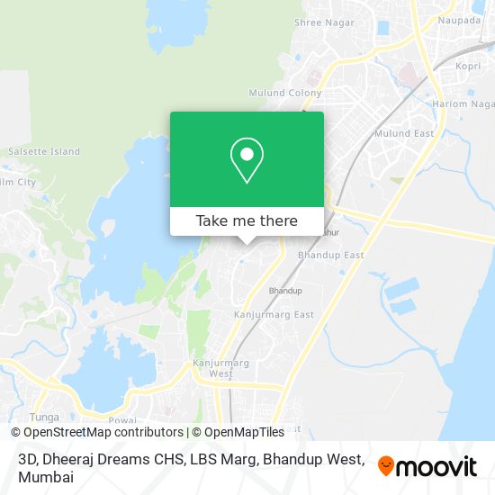 3D, Dheeraj Dreams CHS, LBS Marg, Bhandup West map