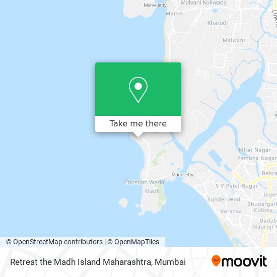 Retreat the Madh Island Maharashtra map