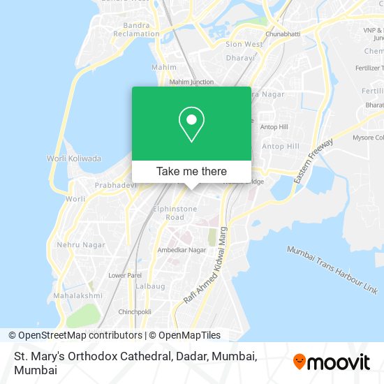 St. Mary's Orthodox Cathedral, Dadar, Mumbai map