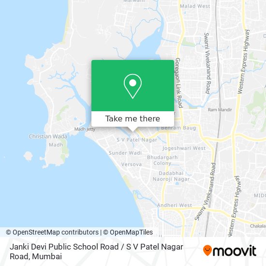 Janki Devi Public School Road / S V Patel Nagar Road map