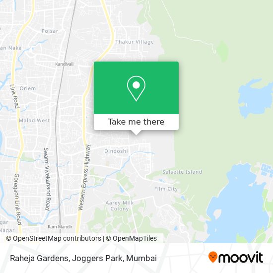 Raheja Gardens, Joggers Park map