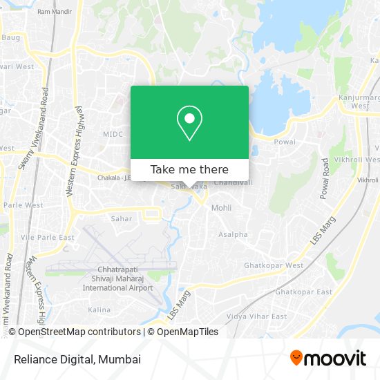 Reliance Digital map