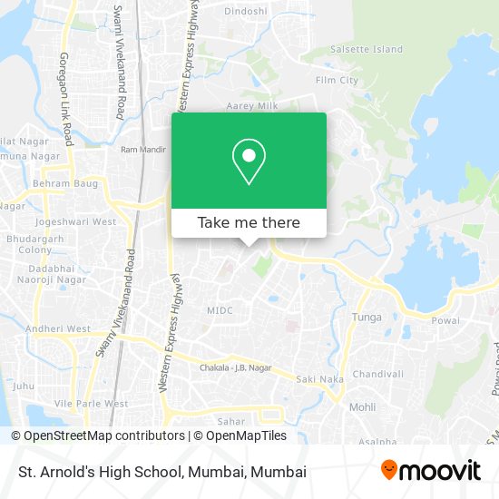 St. Arnold's High School, Mumbai map