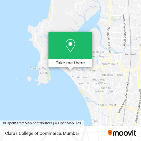 Clara's College of Commerce map