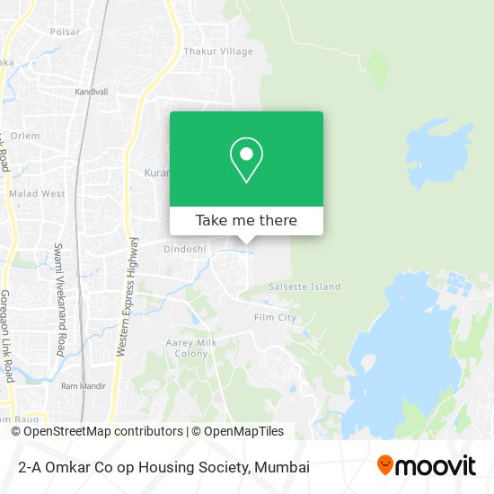 2-A Omkar Co op Housing Society map