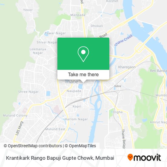 Krantikark Rango Bapuji Gupte Chowk map