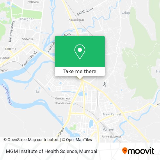 MGM Institute of Health Science map