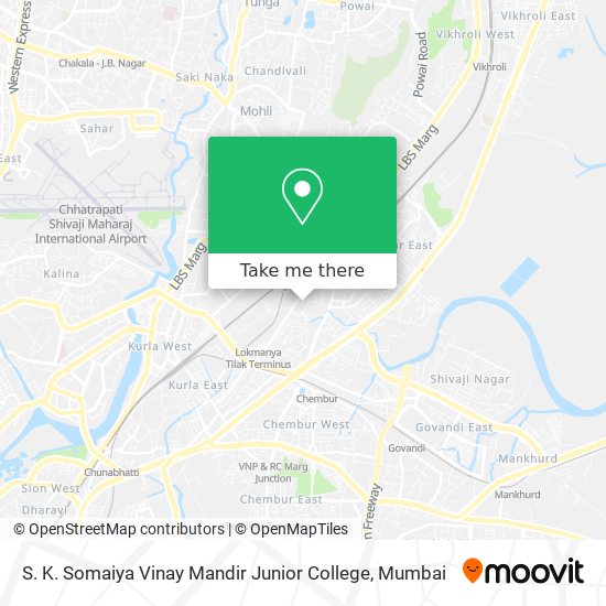 S. K. Somaiya Vinay Mandir Junior College map