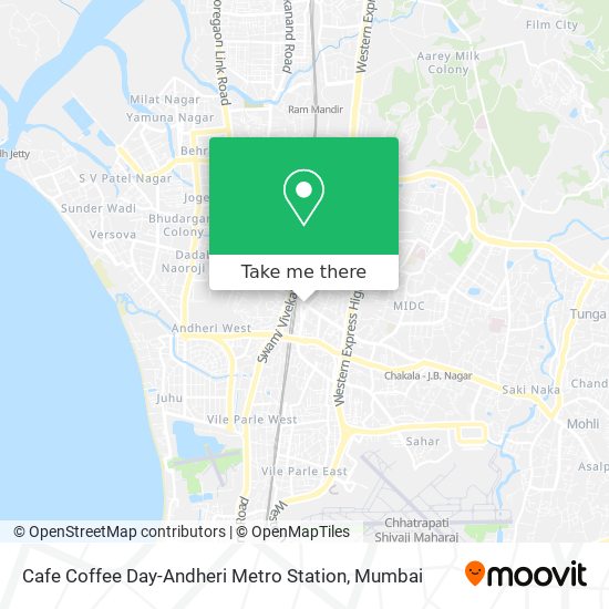 Cafe Coffee Day-Andheri Metro Station map