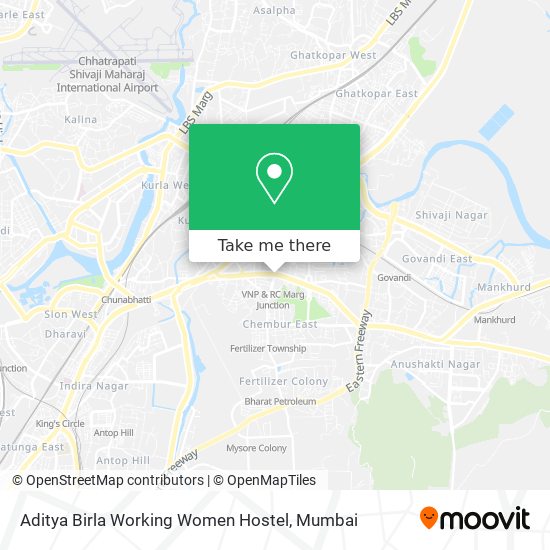 Aditya Birla Working Women Hostel map