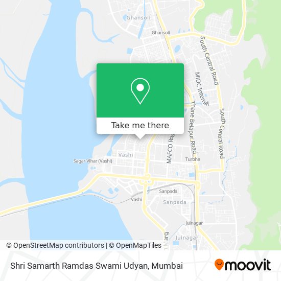 Shri Samarth Ramdas Swami Udyan map