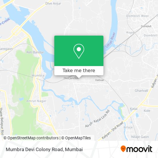Mumbra Devi Colony Road map