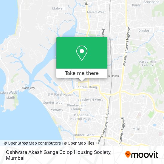 Oshiwara Akash Ganga Co op Housing Society map