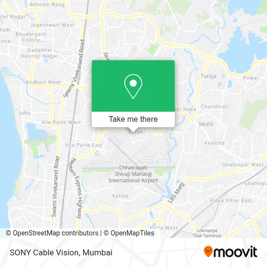 SONY Cable Vision map