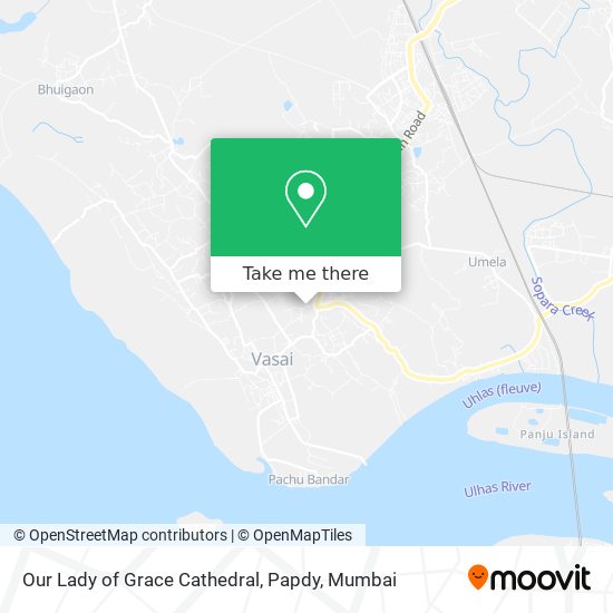 Our Lady of Grace Cathedral, Papdy map