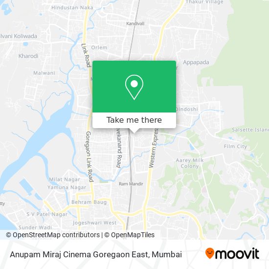 Anupam Miraj Cinema Goregaon East map