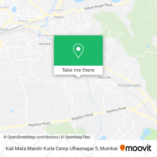 Kali Mata Mandir Kurla Camp Ulhasnagar 5 map