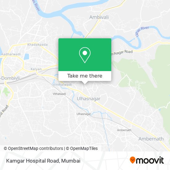 Kamgar Hospital Road map