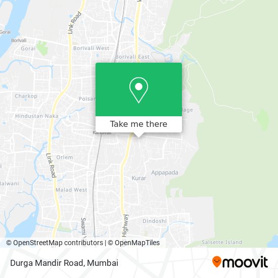 Durga Mandir Road map