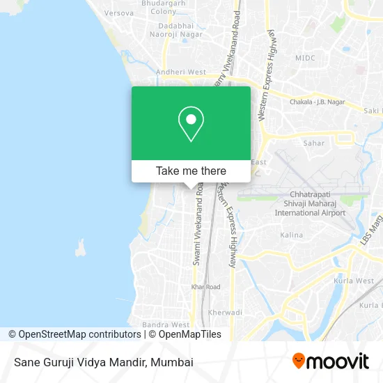 Sane Guruji Vidya Mandir map