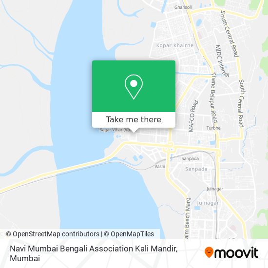 Navi Mumbai Bengali Association Kali Mandir map