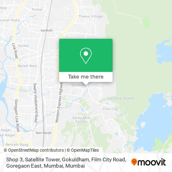 Shop 3, Satellite Tower, Gokuldham, Film City Road, Goregaon East, Mumbai map