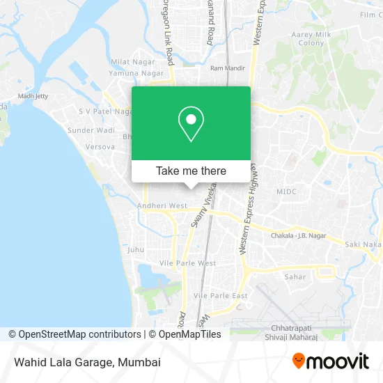Wahid Lala Garage map