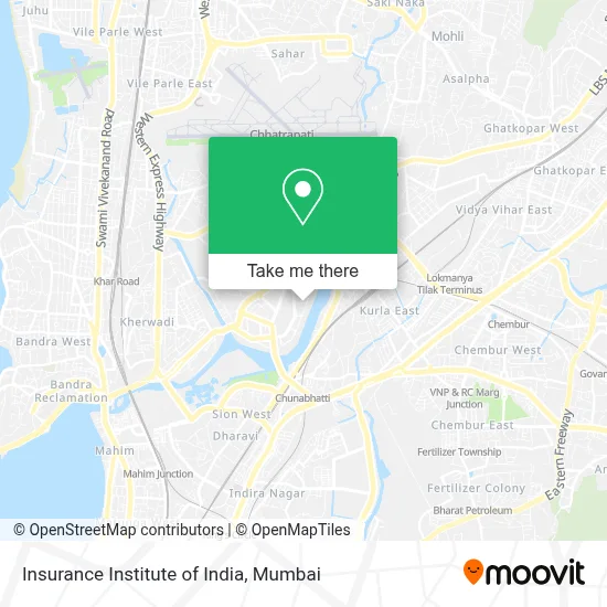 Insurance Institute of India map