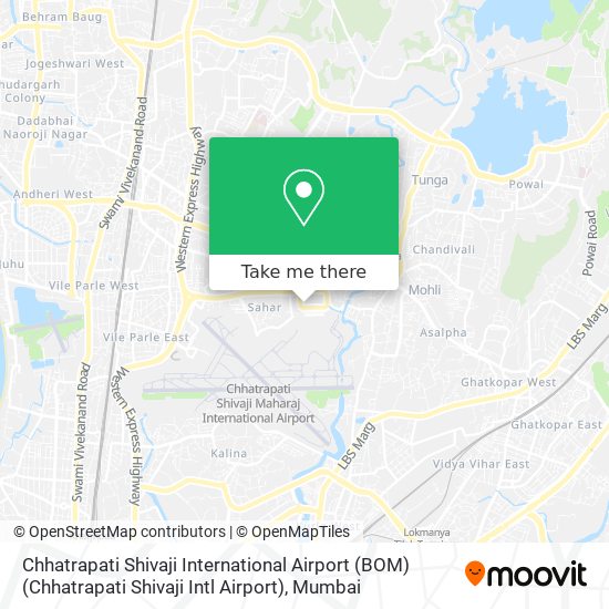 Chhatrapati Shivaji International Airport (BOM) (Chhatrapati Shivaji Intl Airport) map