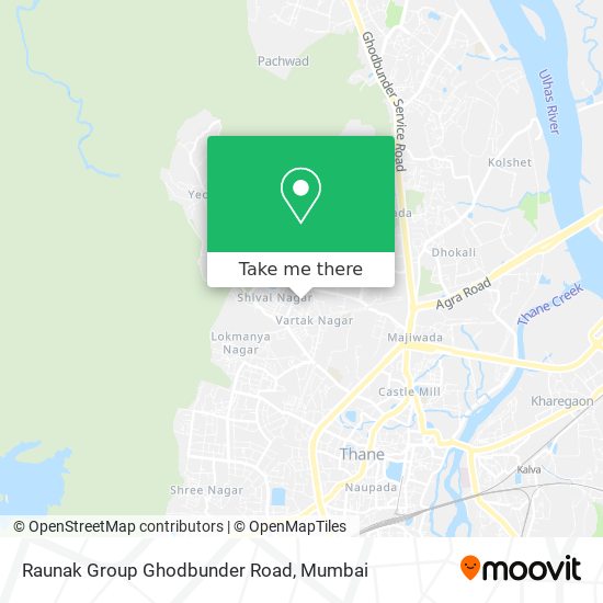 Raunak Group Ghodbunder Road map