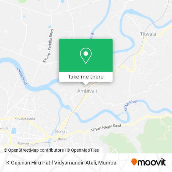K Gajanan Hiru Patil Vidyamandir-Atali map
