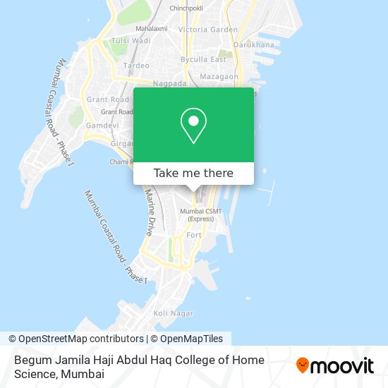 Begum Jamila Haji Abdul Haq College of Home Science map