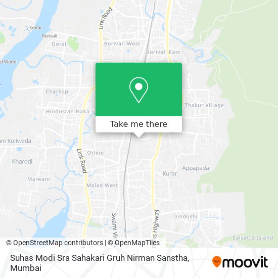 Suhas Modi Sra Sahakari Gruh Nirman Sanstha map