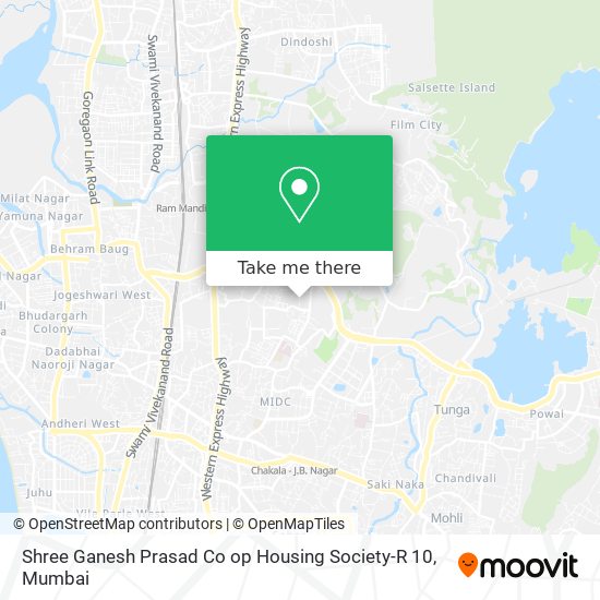 Shree Ganesh Prasad Co op Housing Society-R 10 map