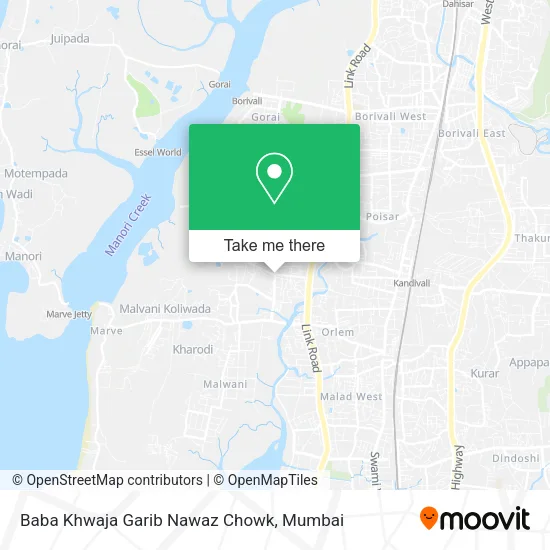 Baba Khwaja Garib Nawaz Chowk map