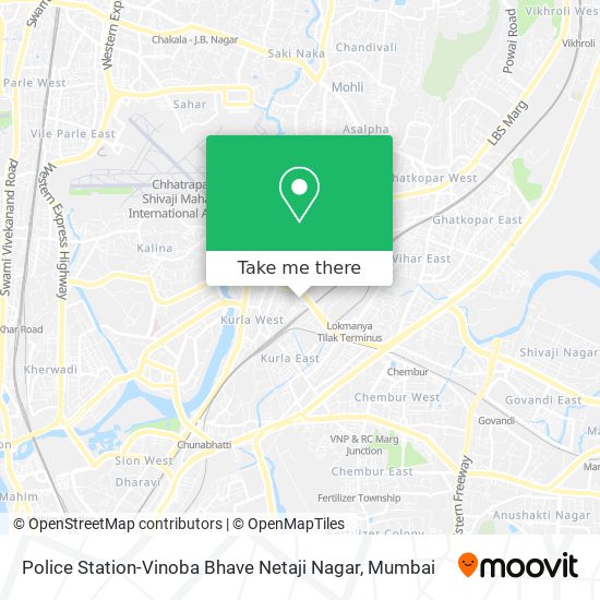 Police Station-Vinoba Bhave Netaji Nagar map