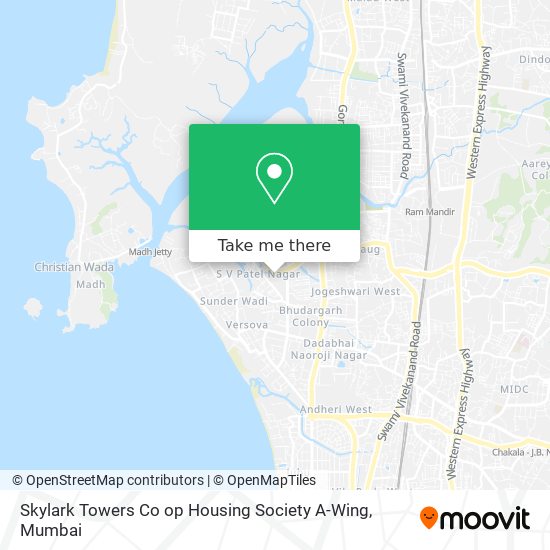Skylark Towers Co op Housing Society A-Wing map
