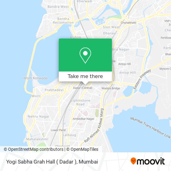 Yogi Sabha Grah Hall ( Dadar ) map
