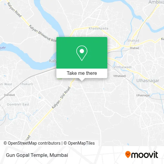 Gun Gopal Mandir map