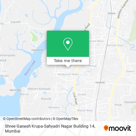 Shree Ganesh Krupa-Sahyadri Nagar Building 14 map